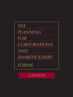 cover image of Tax Planning for Corporations and Shareholders
